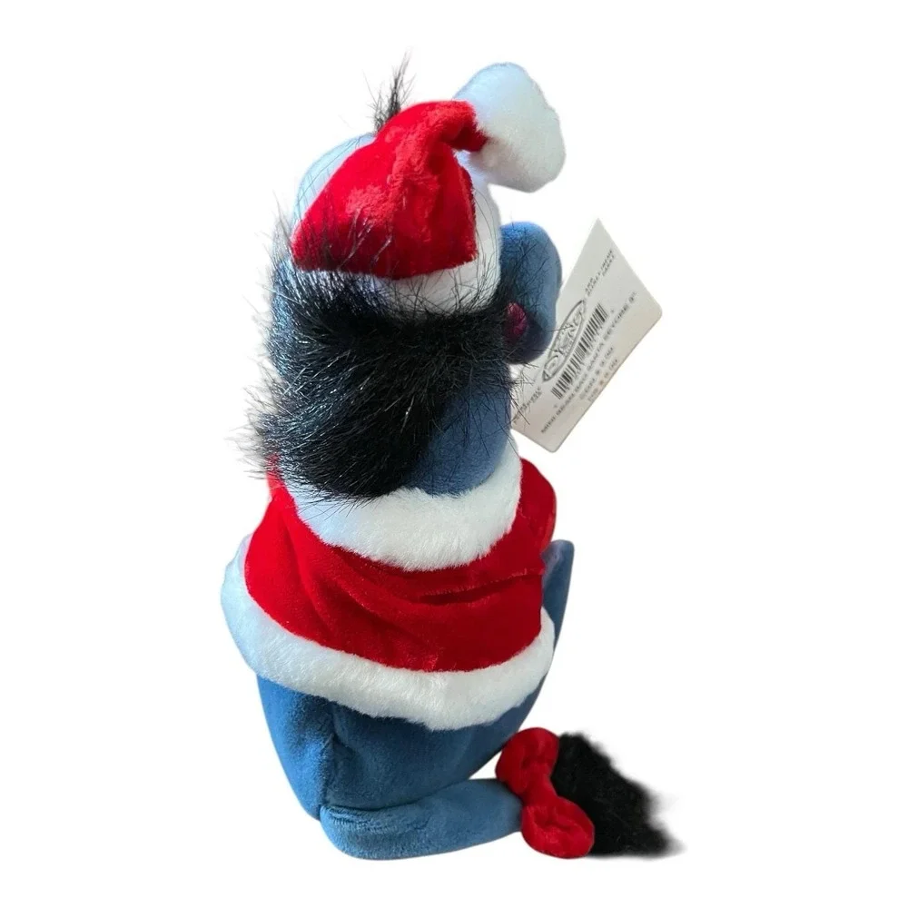 Disney Store Santa Eeyore‎ Mini Bean Bag Plush Winnie The Pooh New Tag 8in Joy